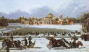 unknow artist Sleigh Races in the Petrovsky Park china oil painting artist